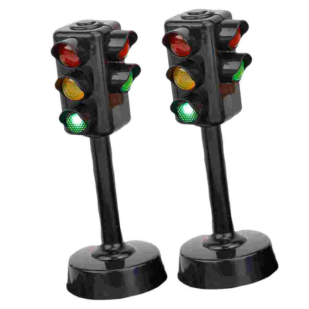 

2pcs traffic lights Traffic Light Traffic Light Model Imulation Traffic Lights Traffic Stop Light Early Education Playset Toys