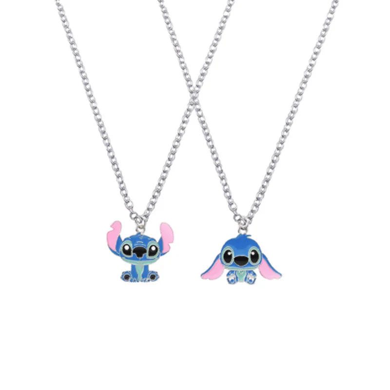 Модели металлических ожерелий Disney Stitch ожерелье из мультфильма Lilo &amp аниме