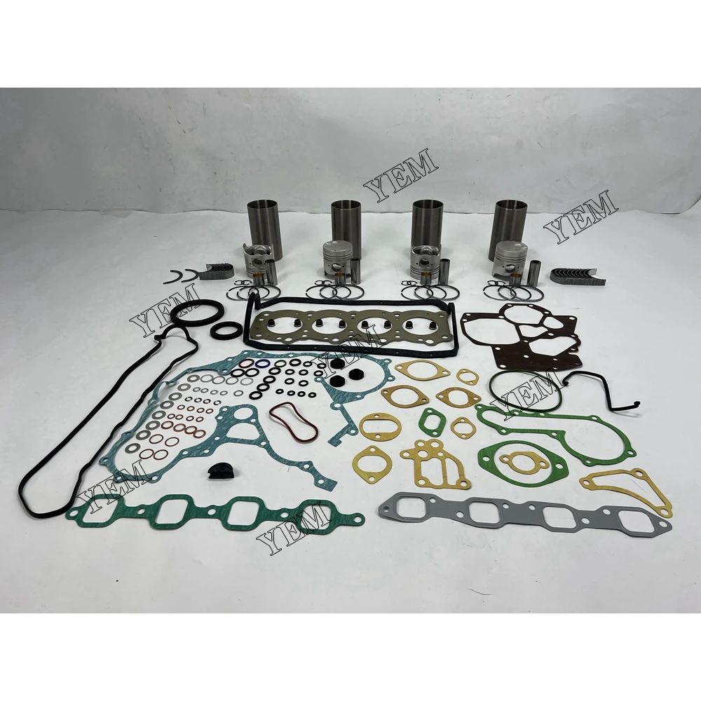 

New 4FE1 Cylinder Liner Kit With Gasket Kit & Engine Bearing Thrust Washer For Isuzu Excavator Machinery Engine.