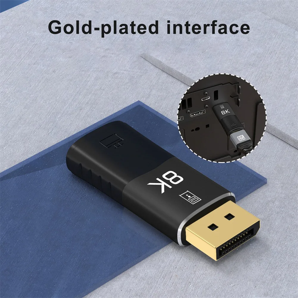 8K DisplayPort в HDMI-совместимый адаптер-конвертер 8K/60 Гц 4K/120 папа Mini DP на мама HD ТВ-кабель