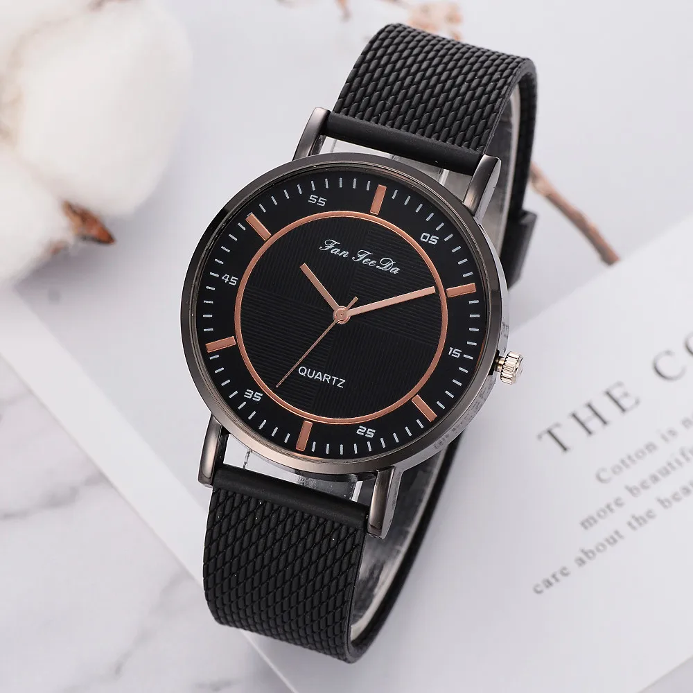 

Watch Clock Gold Watch Relojes Para Mujer Luxury Women's Casual Quartz silicone Band New Strap Watch Analog Wrist Watch