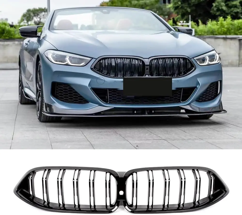 

For BMW 8 series G14/G15/G16 2020-2022 Front Bumper Grille Grill 840i Double Racing Grills ABS