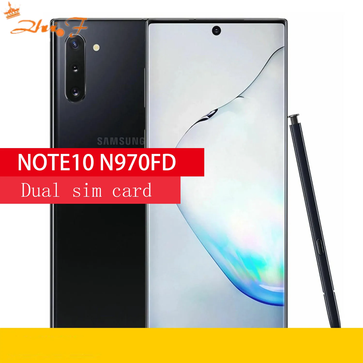 Оригинальный разблокированный сотовый телефон Samsung Galaxy Note10 N970FD, две Sim-карты, 256 Гб ПЗУ, 8 Гб ОЗУ, Восьмиядерный процессор, 6,3 дюймов, NFC Exynos