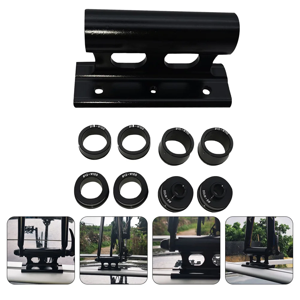 

1 Set Practical Iron Bike Fork Mounts Durable Quick Release Bike Blocks (Black)