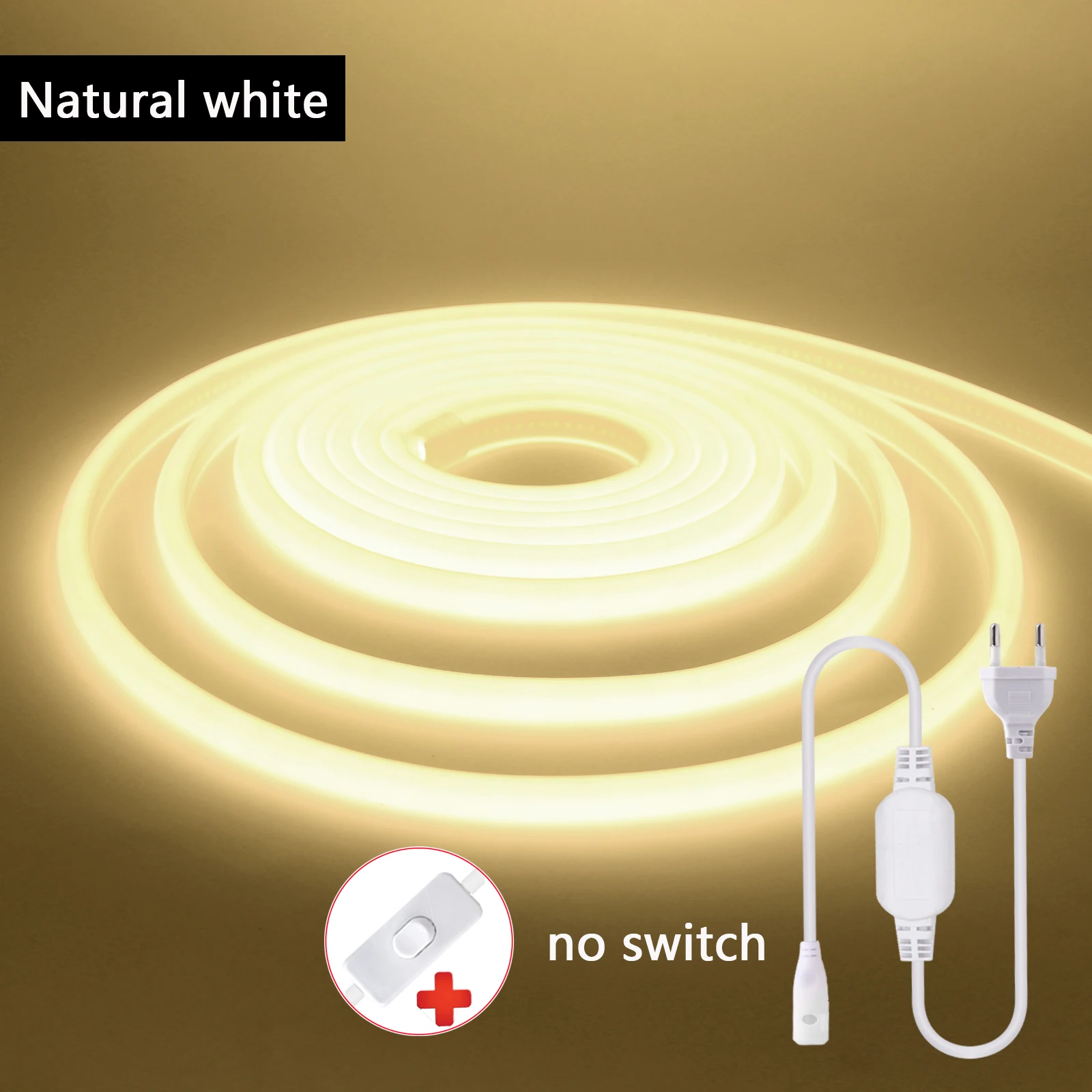 

Светодиодная лента COB Neon 270 белая 220В 5/10/20/100 м