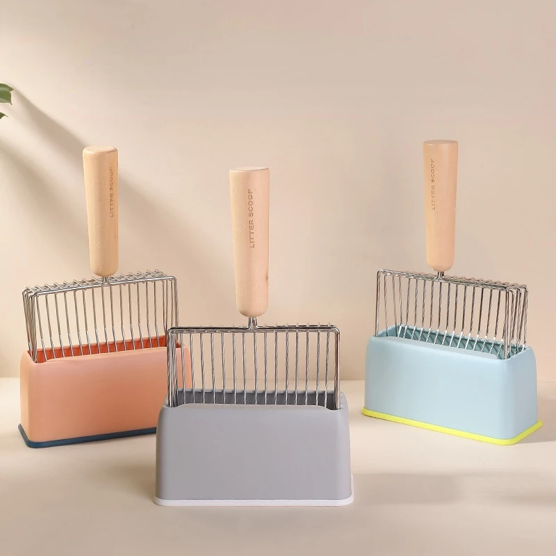 

Cat Litter Shovel Cleaning Tool Litter Scoop with Base Cleaner Shovel Pooper Scoopers Pet Hygiene Care Tools Pet Supplies