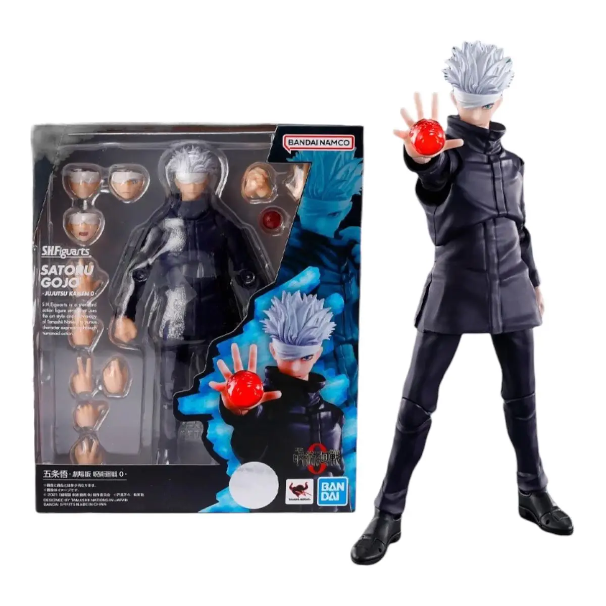 

Bandai Shf juютсу Kaisen Satoru Gojo ТВ-театр версия экшн-Фигурки игрушки 14 см оригинальный подвижный подарок
