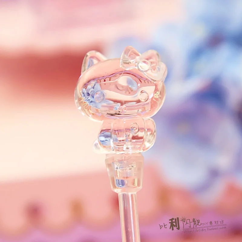 

Hello Kitty Ins Transparent Cartoon Stirring Stick Crystal Mud Making Mud Hand Tool Stirring Rod Children's Small Toys