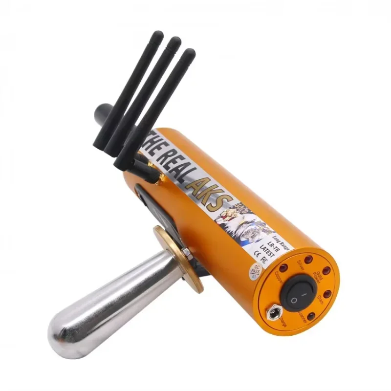 Настоящий золотой детектор AKS дальнего действия 6-антенный пластиковый корпус