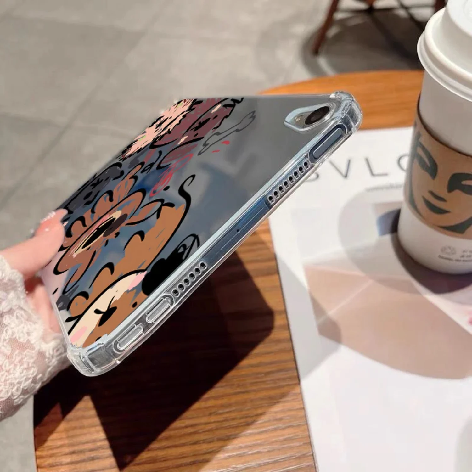 Яркий красочный противоударный чехол с забавным граффити Dog Tab S7 FE S8 S6 Lite A8 A9 Plus