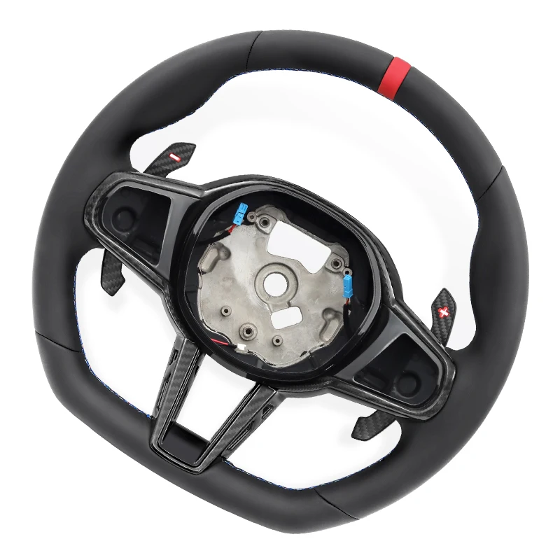 Фото Руль из кожи CS Nappa для BMW G02 G05 G06 G20 G21 G22 G26 G29 G80 G87 F40 F44 i4 M40i M340i 330i M135i, автомобильные аксессуары №2