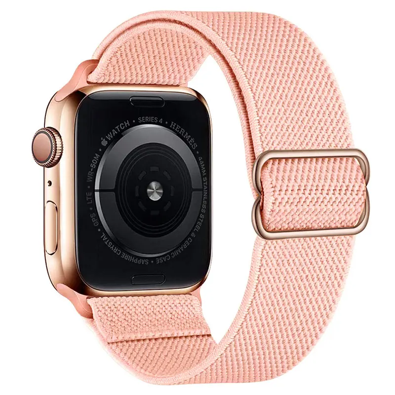 

nylon strap For apple watch band 44mm 40mm 45mm 41mm 44 42mm 38mm iWatch bracelet belt watchband apple watch series 4 3 5 7 SE 6