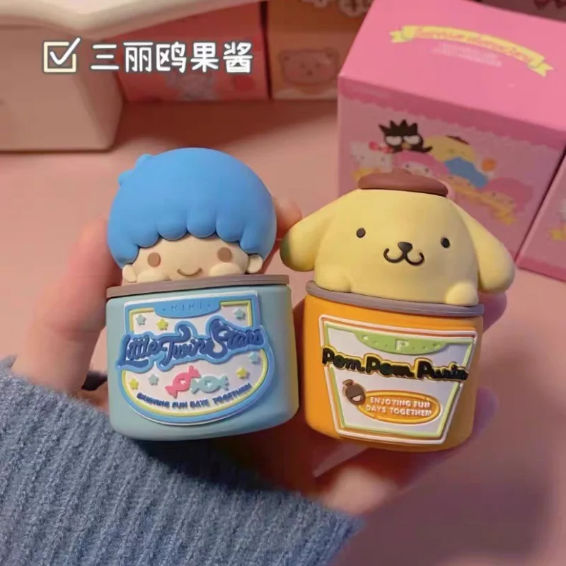 

Mysterious Box Sanrio Kawaii Hello Kitty My Melody Family Jam Series Blind Box Toy Model Tabletop Decoration Girl Birthday Gift