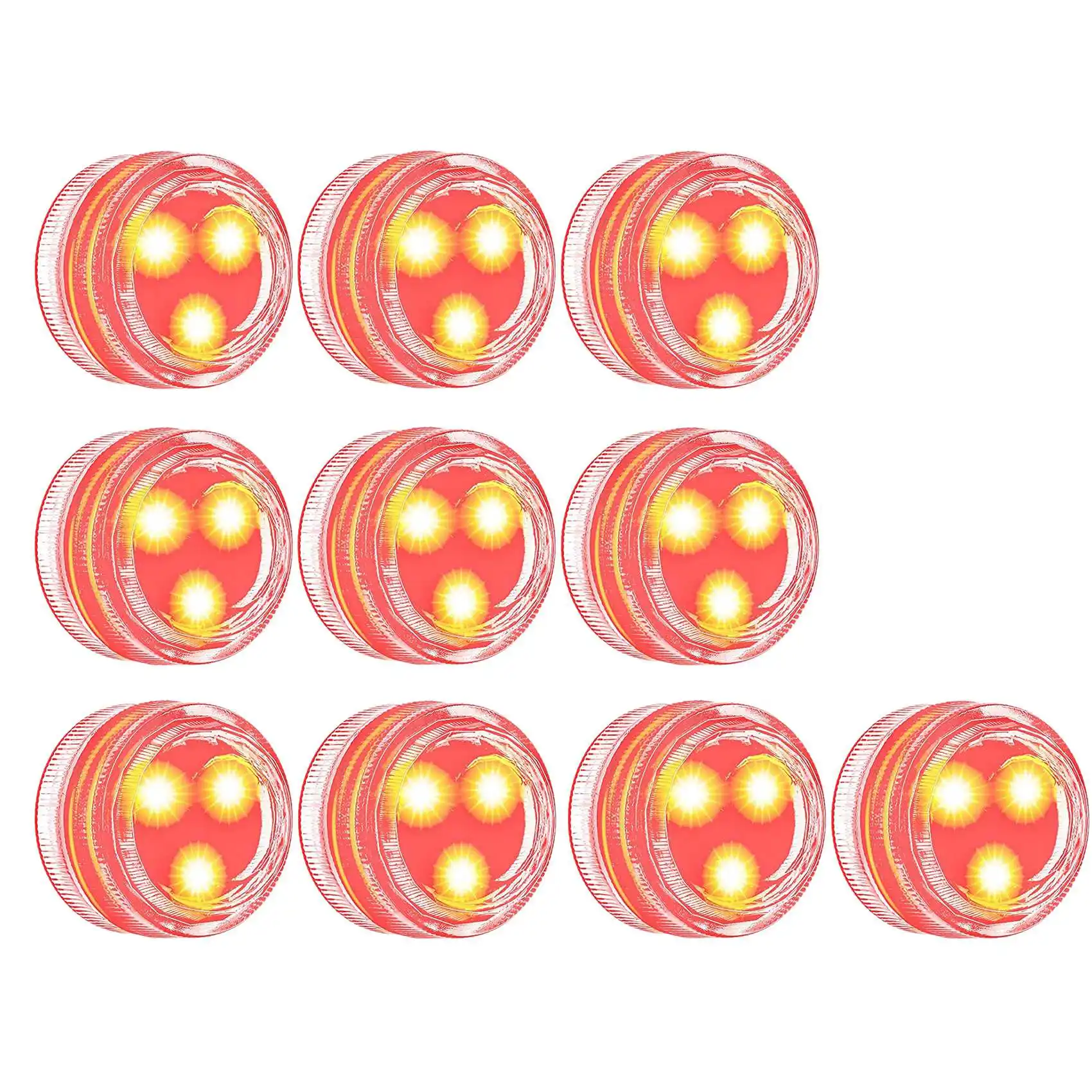 

10Pcs LED Skateboard Lights Underglow Longboard Lights Waterproof Lights for Skateboard Christmas Gifts,Red