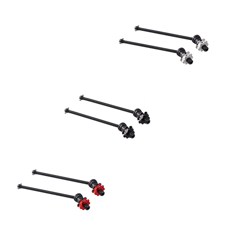 

2Pcs Harden Steel Front Rear Drive Shaft CVD with Hex Nut for 1/5 Traxxas X-Maxx X Maxx RC Car Upgrade Parts