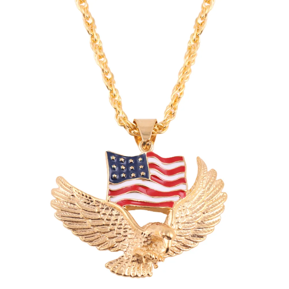 

Necklaceflag American Rhinestone Patriotic Jewelry Fashion Usa States United Exquisitemen Pendant 4Thjuly Day Independence
