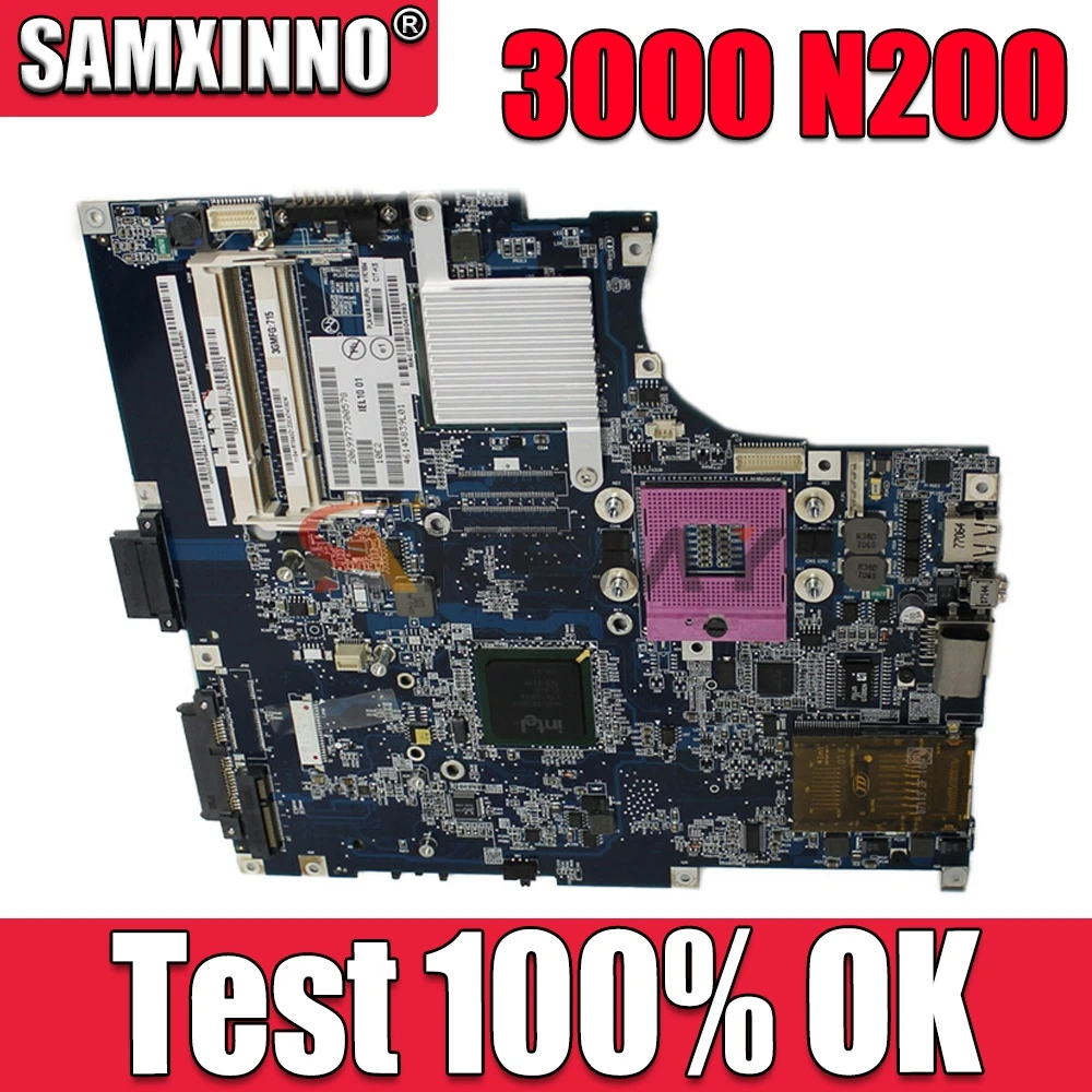 

Материнская плата 41R7886 для ноутбука Lenovo 3000 N200, основная плата 15,4 дюйма, желтовато-металлический процессор