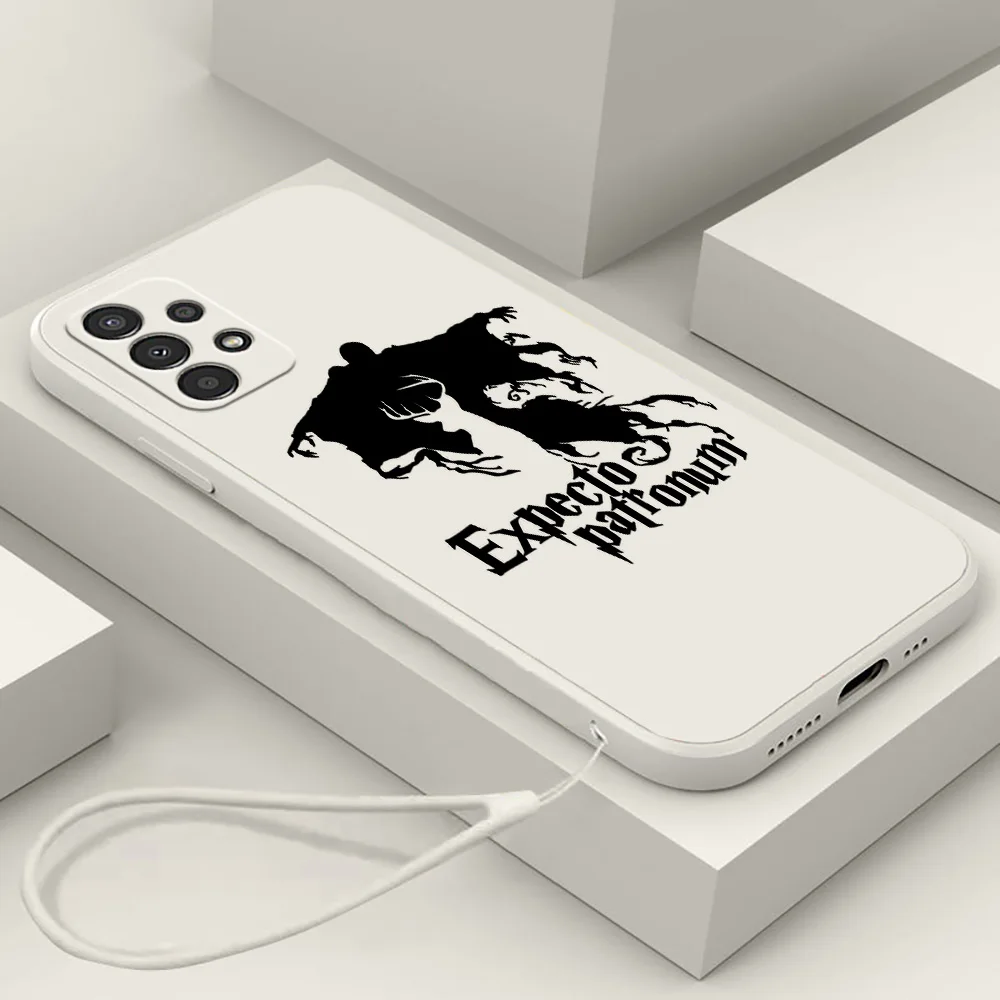 

Anime Harrys Potter Spells Liquid Rope Case For Samsung A91 A81 A71 A51 A41 A31 A21S A11 A30 A50 A3 A03S A02 A01 Core Cover