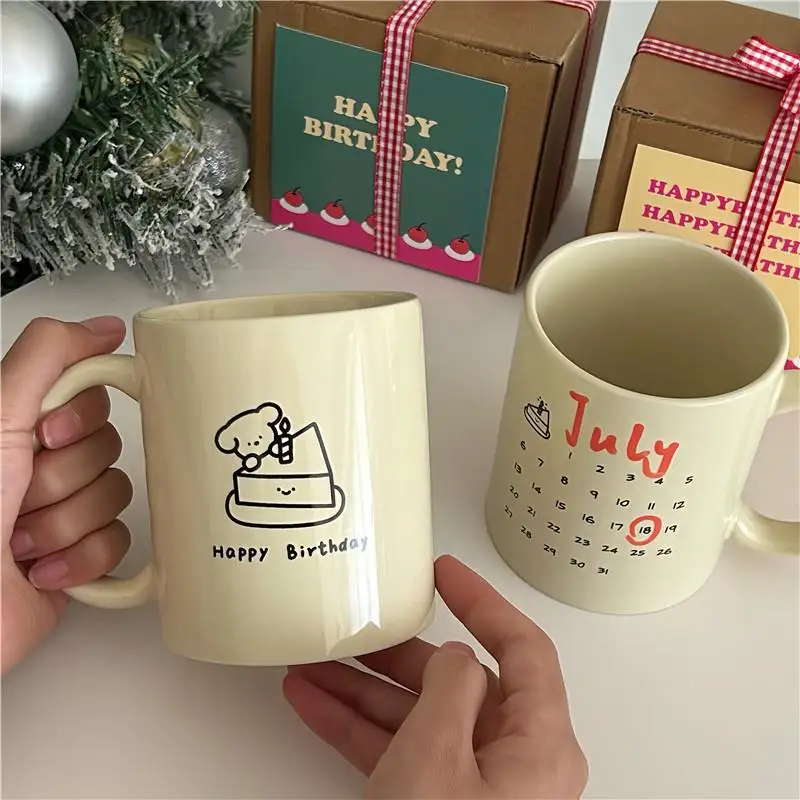 Персонализированная керамическая кофейная кружка 300 мл, большая емкость, чашка для молока, зерновых соков, бытовая чашка для влюбленных, питьевая чашка для латте, воды, напитков