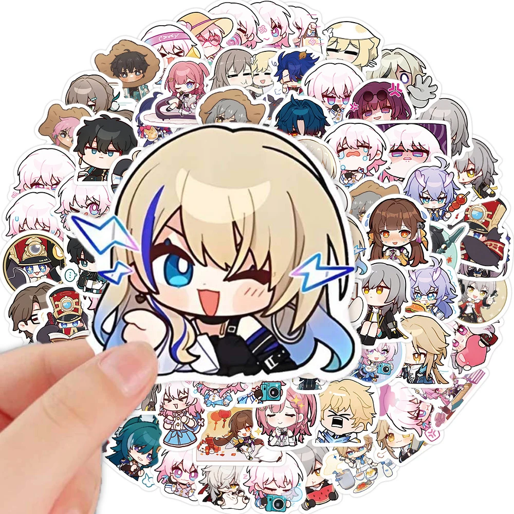 

10/80pcs Honkai Star Rail Anime Game Figure Varied Stickers Pack for Kids Crafts Scrapbooking Laptop Wall Cartoon Graffiti Decal
