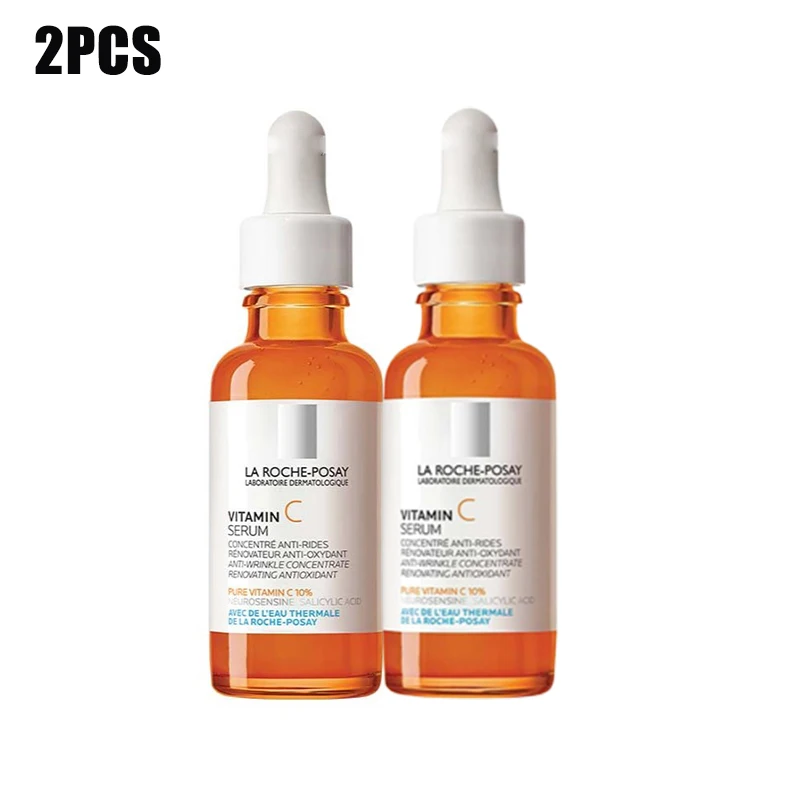 

2pcs La Roche Posay Vitamin C 10 Facial Essence 30ml Containing Hyaluronic Acid and Salicylic Acid Anti-aging Facial Essence