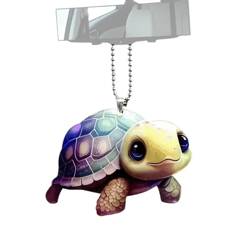 

Аксессуары для зеркала заднего вида красочные аксессуары для автомобилей черепаха очаровательное Автомобильное зеркало заднего вида аксессуары для салона автомобиля 2D