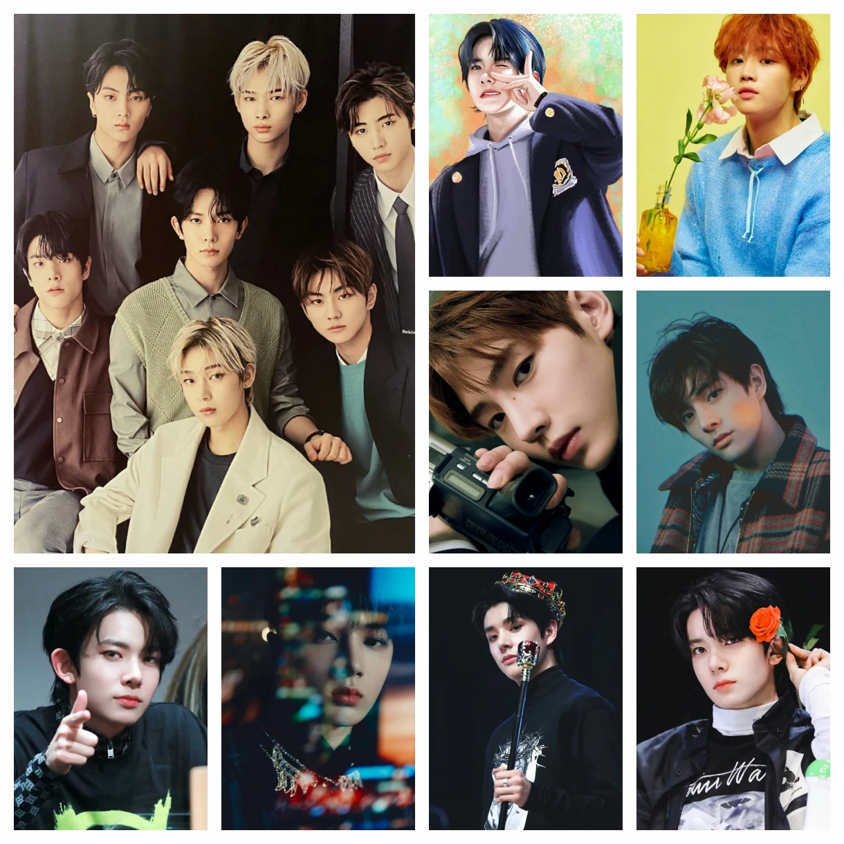 

Korean Pop Music Boy Group Diamond Rhinestones Painting Kpop Art Poster Cross Stitch Embroidery Picture Mosaic Room Decor Gifts