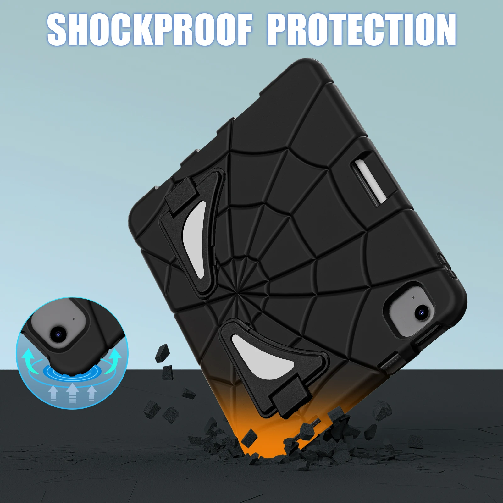 Kids Safe Case For iPad 10th 2022 Air 4 air 5 mini 7 pro 11 9.7 2024 Armor for Tablet Cover Laptop Tool EVA