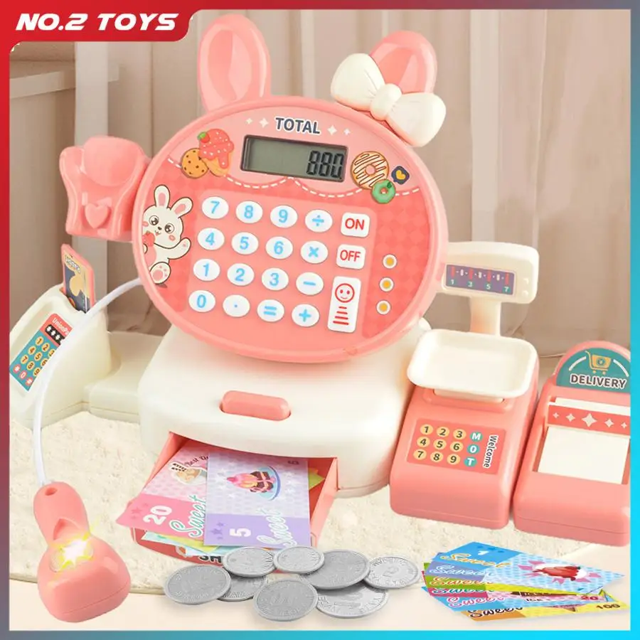 Имитация супермаркета кассовый аппарат игрушки для детей счет ролевые игры с