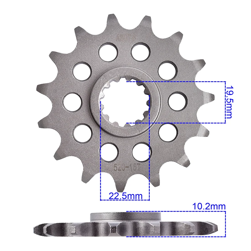 Фото Передняя звездочка 520 13T 15T для KAWASAKI KLX400 KLX 400 SR R SUZUKI DR350 DRZ400 DRZ250 DR200 SG350 DRZ DR 250 SB SP 200 SE S SM №1