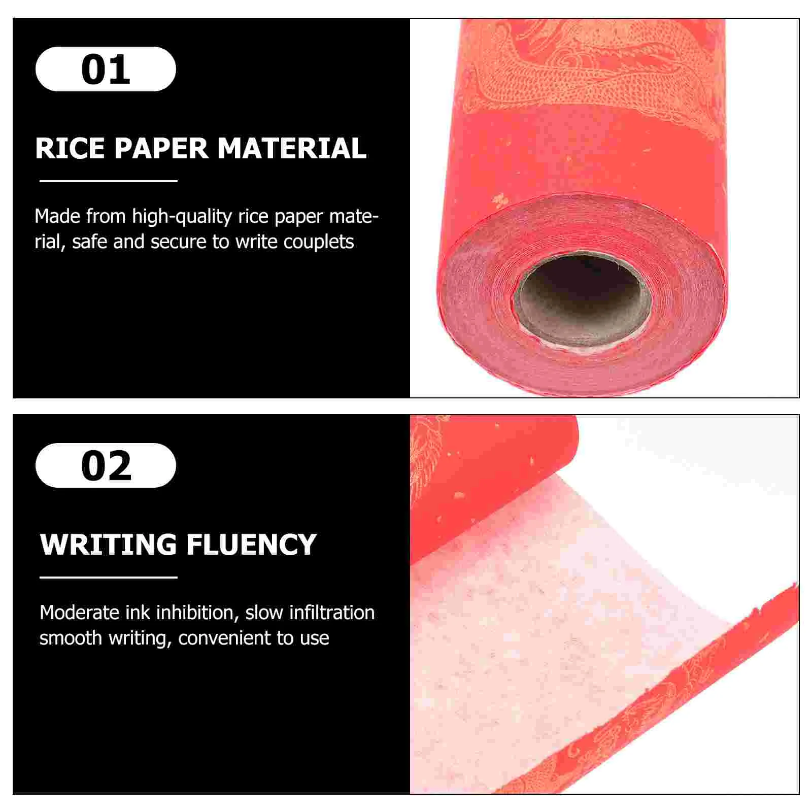 Рисовая бумага Куплет Красный Материал Посыпка Золото Сюань Весенний Фестиваль