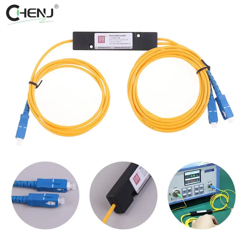 

PLC Splitter SC APC 1X2 PLC Singlemode Fiber Optical Splitter SC/UPC PCL Splitter Internal Computer Cable Sleeve