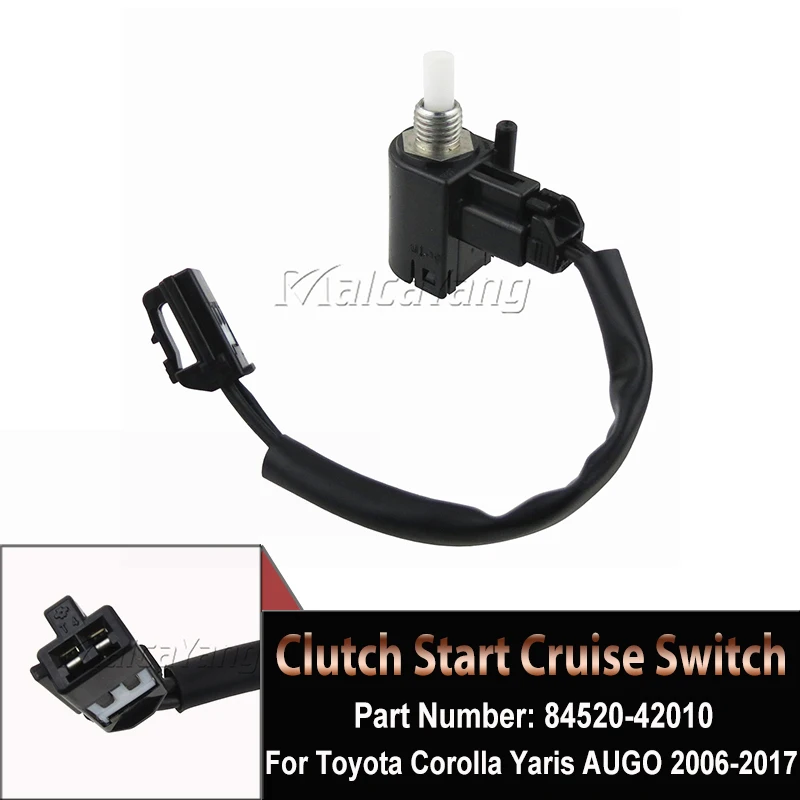 

FOR TOYOTA COROLLA YARIS AYGO 2006-2017 CORE Car Styling Switch Assy Clutch Start Cruise Control 84520-42010 8452042010