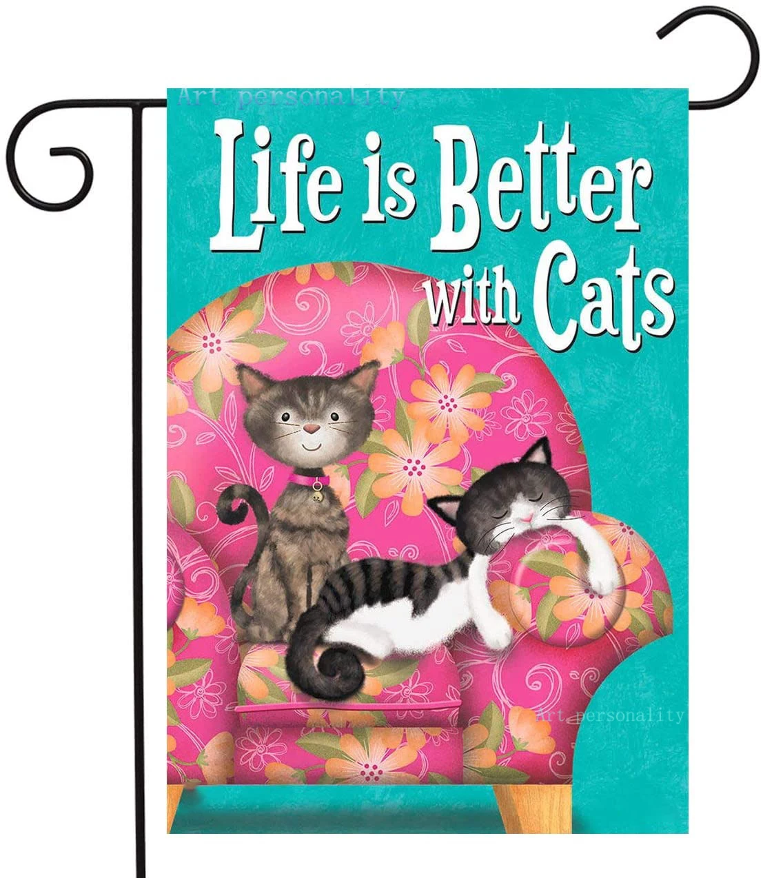 Флаг для домашних животных 12 5x18 дюймов с кошками