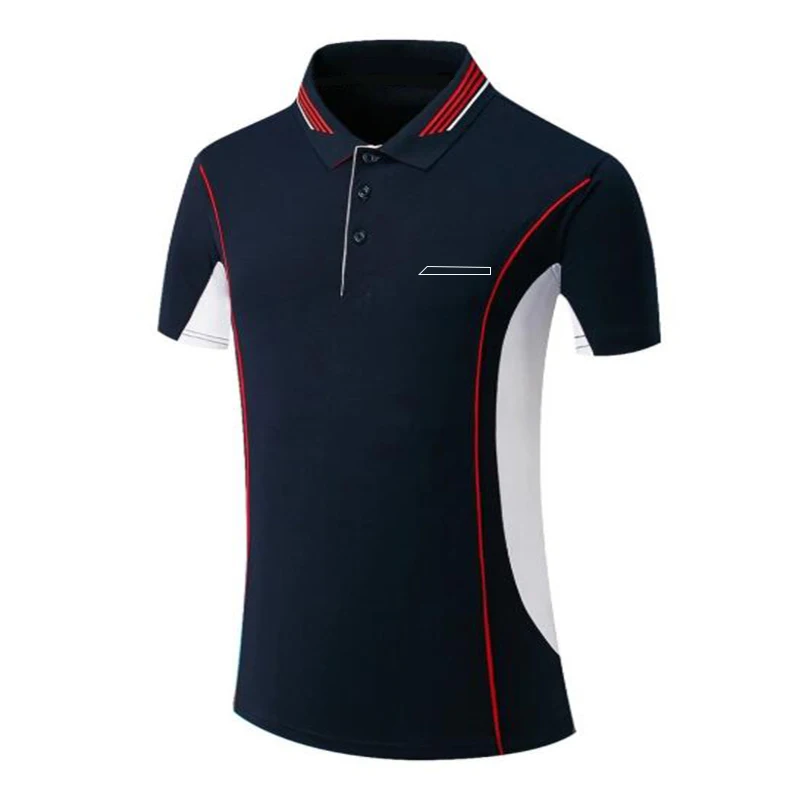 

F1 Team Short Sleeve Polo Shirt Polyester Quick-drying F1 Racing T-Shirt Lapel F1 Shirt Same Style Customization