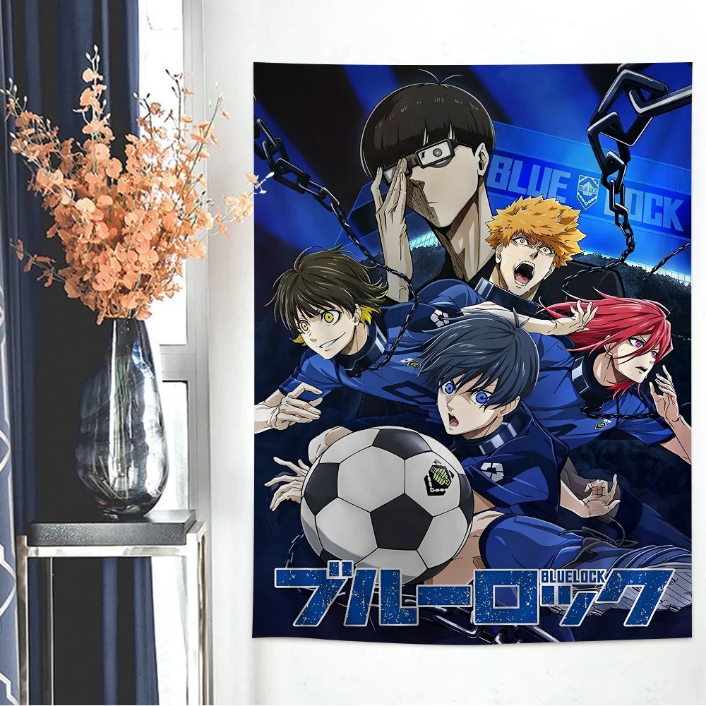 Аниме гобелен с синим замком художественная печать богемные настенные гобелены