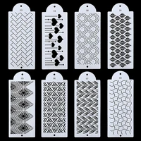 cake decorating tool wheat spike pattern cake stencil plastic lace cake border stencil template diy drawing mold bakeware pastry