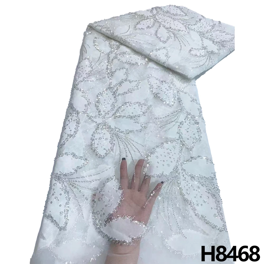 2023 Высококачественная африканская сетчатая кружевная ткань нигерийский тюль