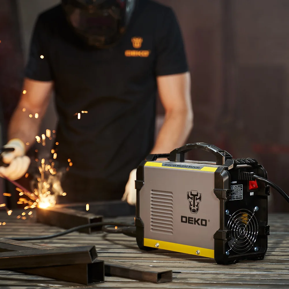 DEKO DKA Series DC Inverter ARC Welder 220V IGBT MMA Welding Machine 120/160/200/250 Amp for Home Beginner Lightweight Efficient