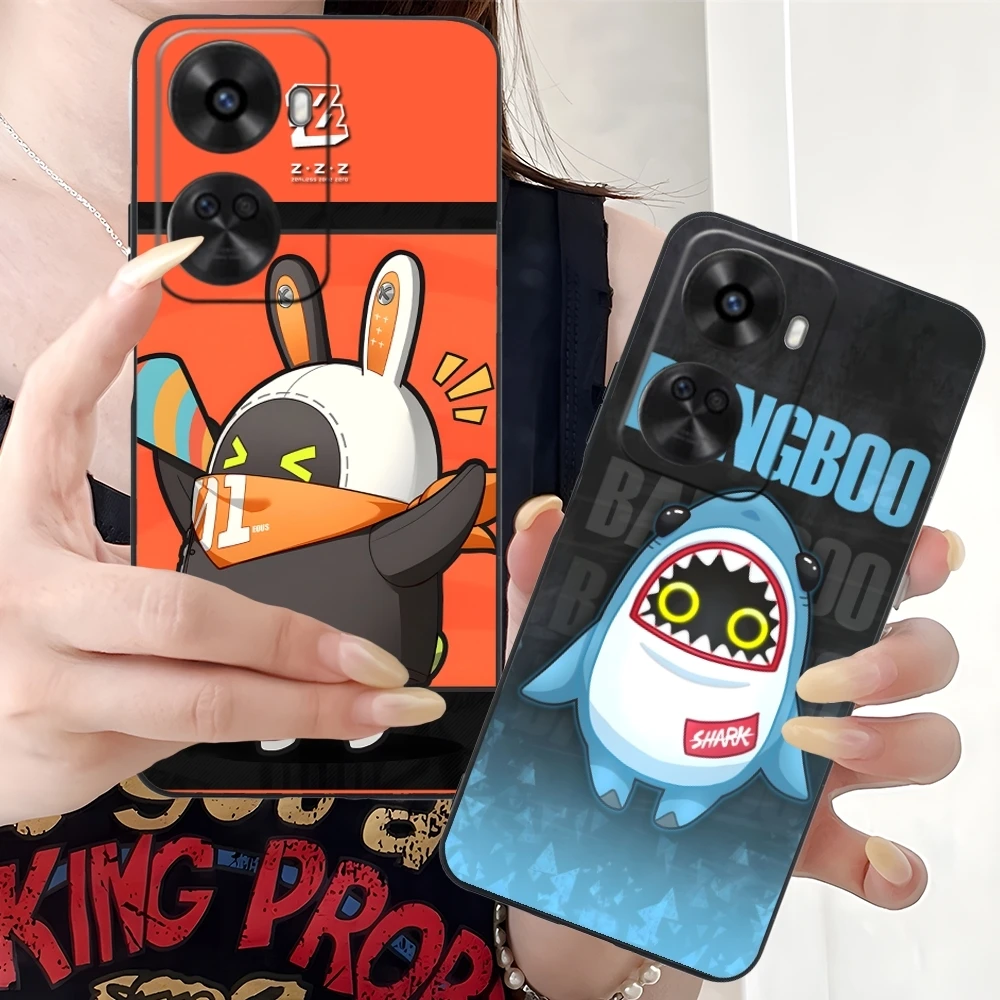 Zenless Zone Zero Bangboo Mobile Phone Case for Huawei Nova 12 11 10 9 8 7 Pro SE 5G Black Soft Cover Shell