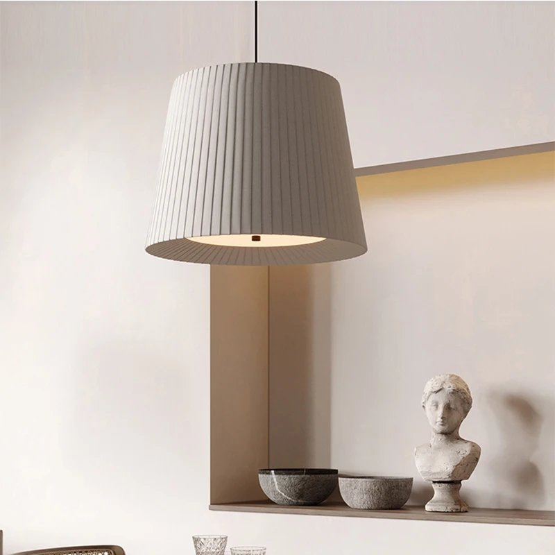 

Nordic Ocean Fabric Pendant Light Modern Simple and Creative Lamps for Bar Hotel Restaurant Kitchen Table Decoration Chandeliers