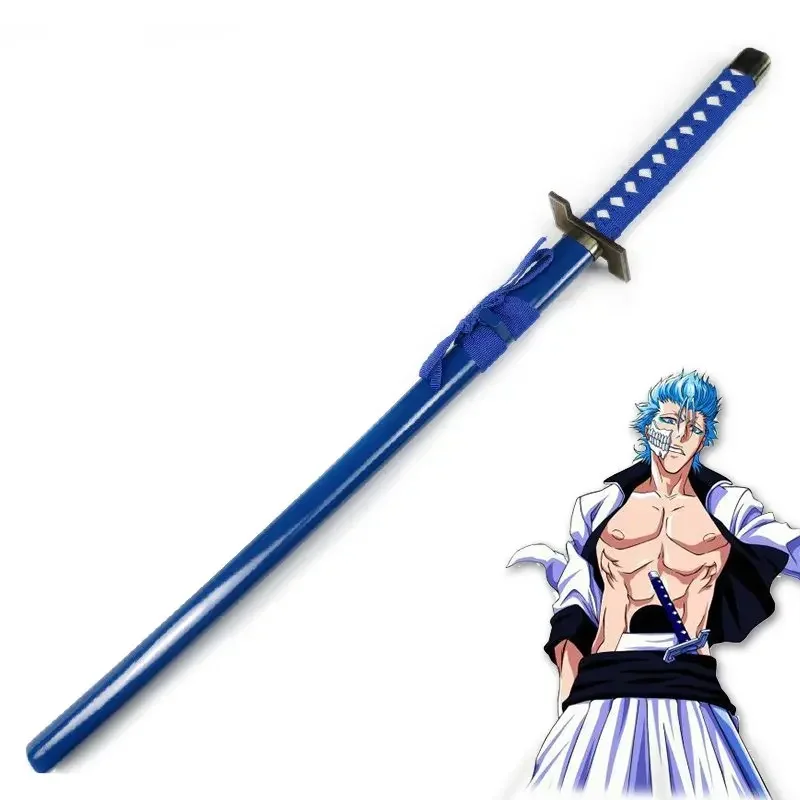 [Забавный] Косплей Аниме 100 см Отбеливающее оружие Grimmjow jeagerjaks Pantera Zanpakutou Katana woodden