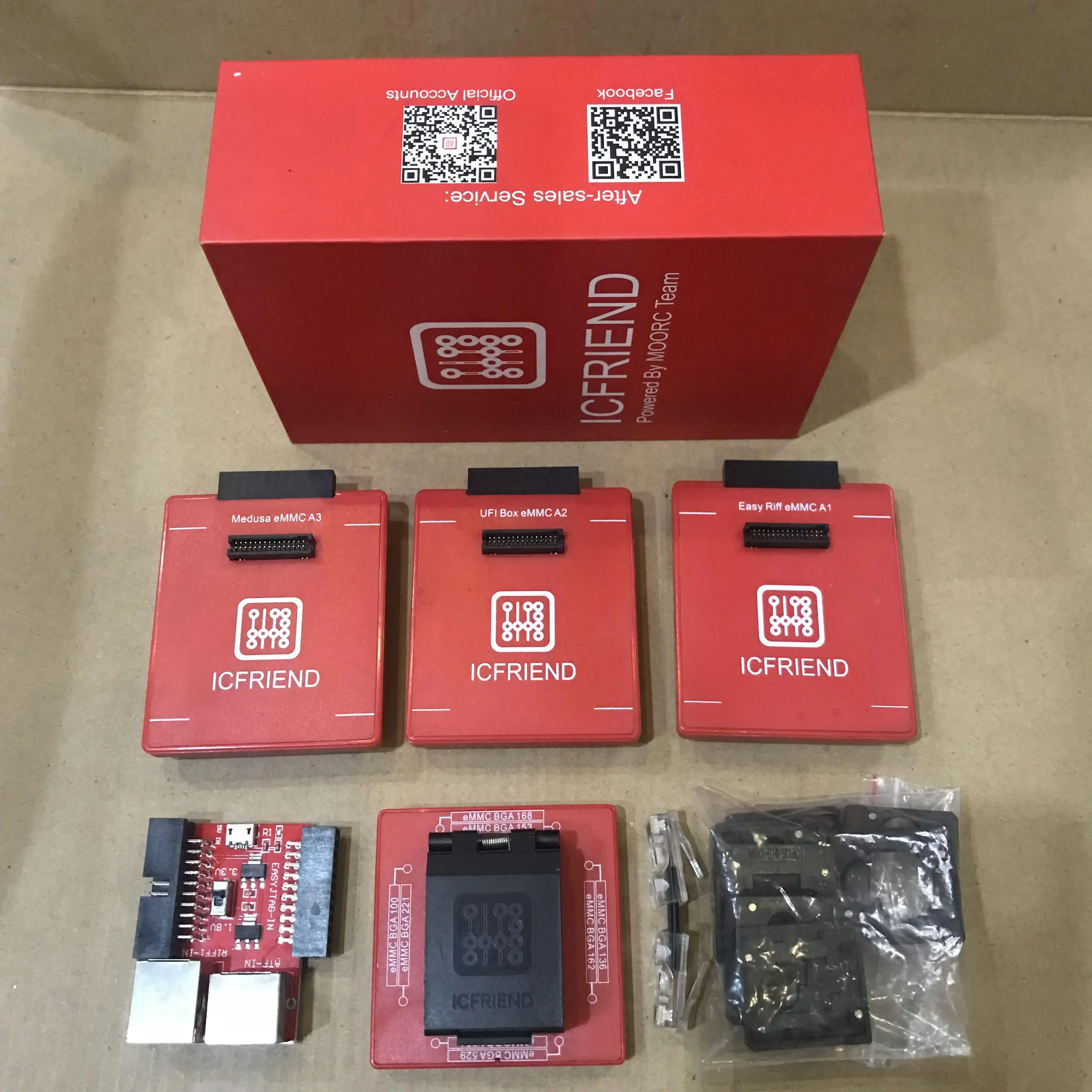 MOORC icfriend / emate x E MATE PRO BOX EMMC BGA 13 в 1 поддержка 100/221/529/254/136/162/168/153