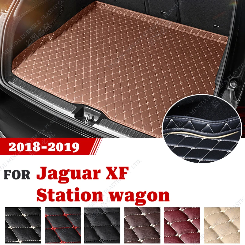 

Car Trunk Mat For Jaguar Xf Station Wagon 2018 2019 3D Surrounding Design Waterproof Non-Slip Car Trunk Mats