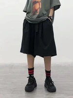 houzhou harajuku streetwear oversize cargo shorts women japanese style knee length pants hippie punk wide leg trousers summer