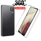 Двойной противоударный чехол для Samsung Galaxy M11 M12 M22 M32 M51 M31 A12 A42 A02S A22 A32 A52 A72 A03S A21S, силиконовый чехол с полным покрытием 360