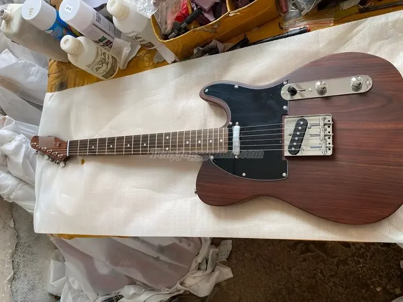 

Custom shop Thinner Sadwich Line on the side of the body Rosewood Electric Guitar, 3 Saddle bridge,