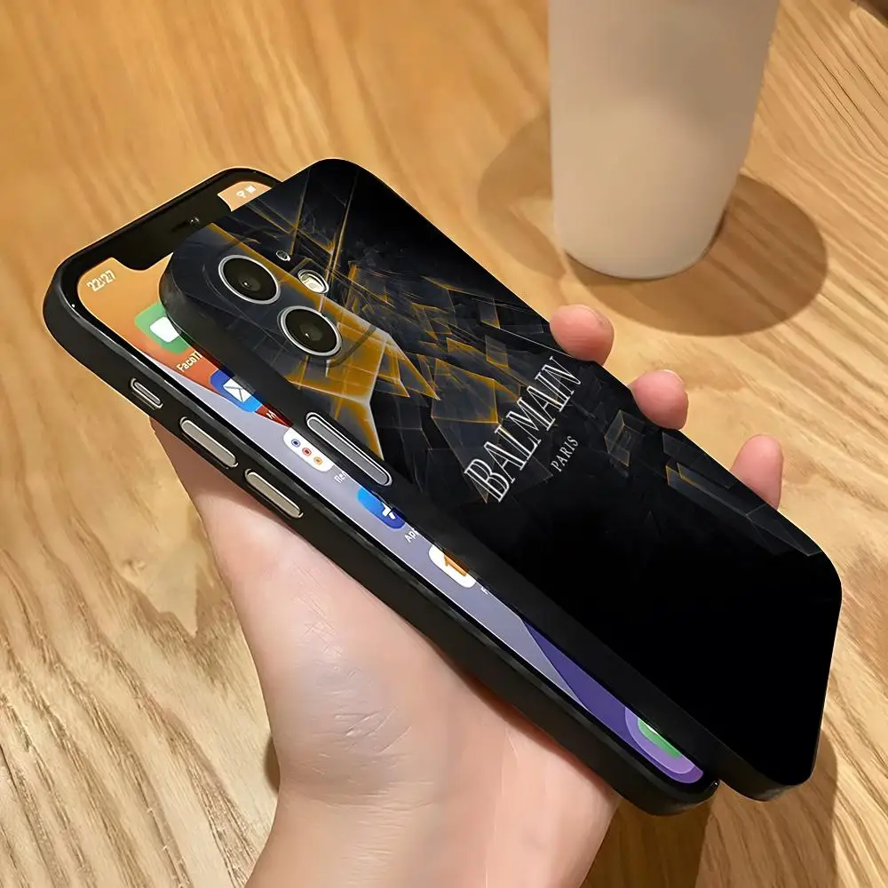 Роскошный чехол Potdemiel B-Balmaines для Iphone 11 16 15 Pro Max 12 Mini 13 14 X Xr Xs 6 6s 8 7 Plus силиконовая