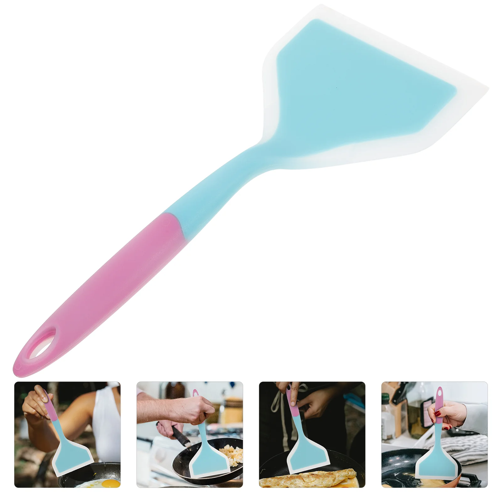 

Spatula Cooking Silicone Spatulas Frying Stick Non Egg Utensils Kitchen Ladle Turner Pan Turners Wok Universal Pancakes
