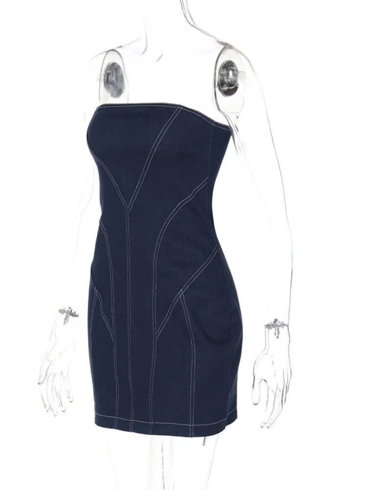 Beyprern Женское Облегающее Мини-платье С Открытыми Плечами Из Искусственной Кожи В